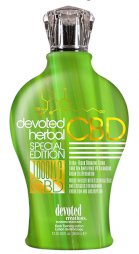 Devoted Herbal <br/>CBD Special Edition™ 1000 MG CBD Formula:

Ultra - Black Bronzing
Blend - Dark Tan Amplifying
oH Balancing - Argan Oil Hydration
Micro Infused with Essential Oils and 
Extracts for maximum hydration and absorption
 Natural acne combating oils and extracts,  combined with calming lavender, hemp seed, argan and coconut essential oils allow your skin to drift off into a realm of relaxation. Formulated with ginger root extracts to open pores and create maximum absorption for this unique power packed 1000mg CBD Isolate Formula.