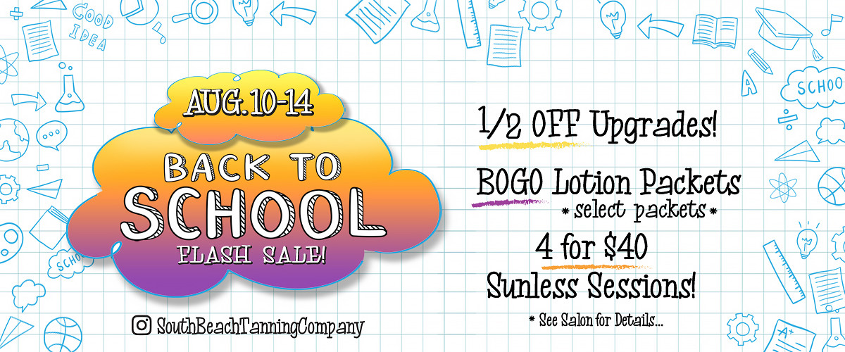 August Promo: Back To School Flash Sale