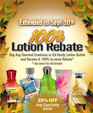 September Promo: EXTENDED 100% Lotion Rebate