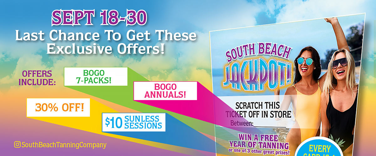 September Promo: BOGO 7-Packs! BOGO Annuals! 30% Off! $10 Sunless Sessions!