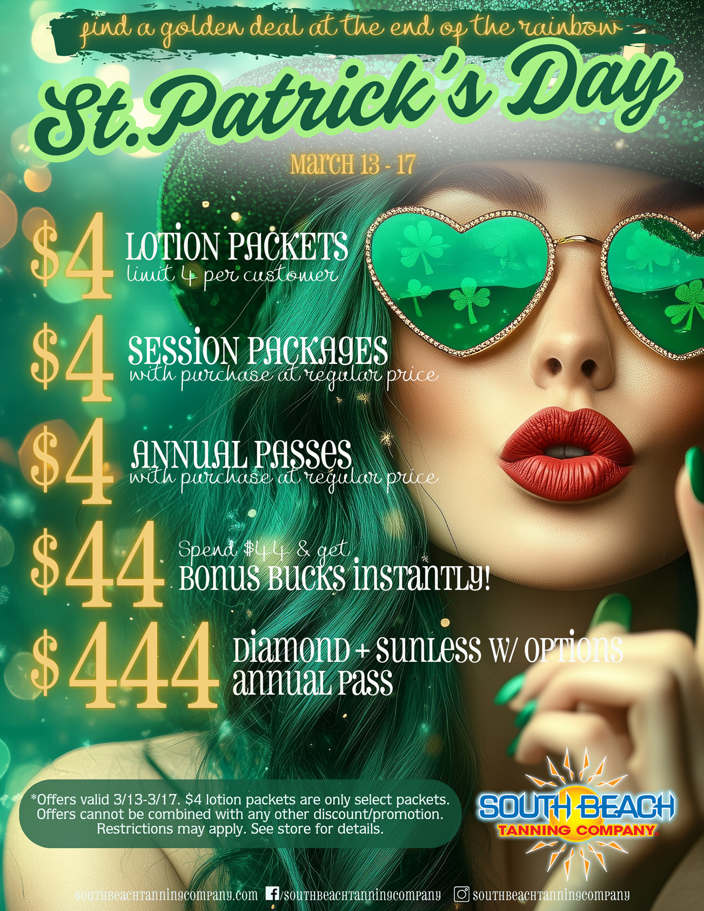 Find A Golden Deal At The End Of The Rainbow St.Patricks Day March 13 - 17