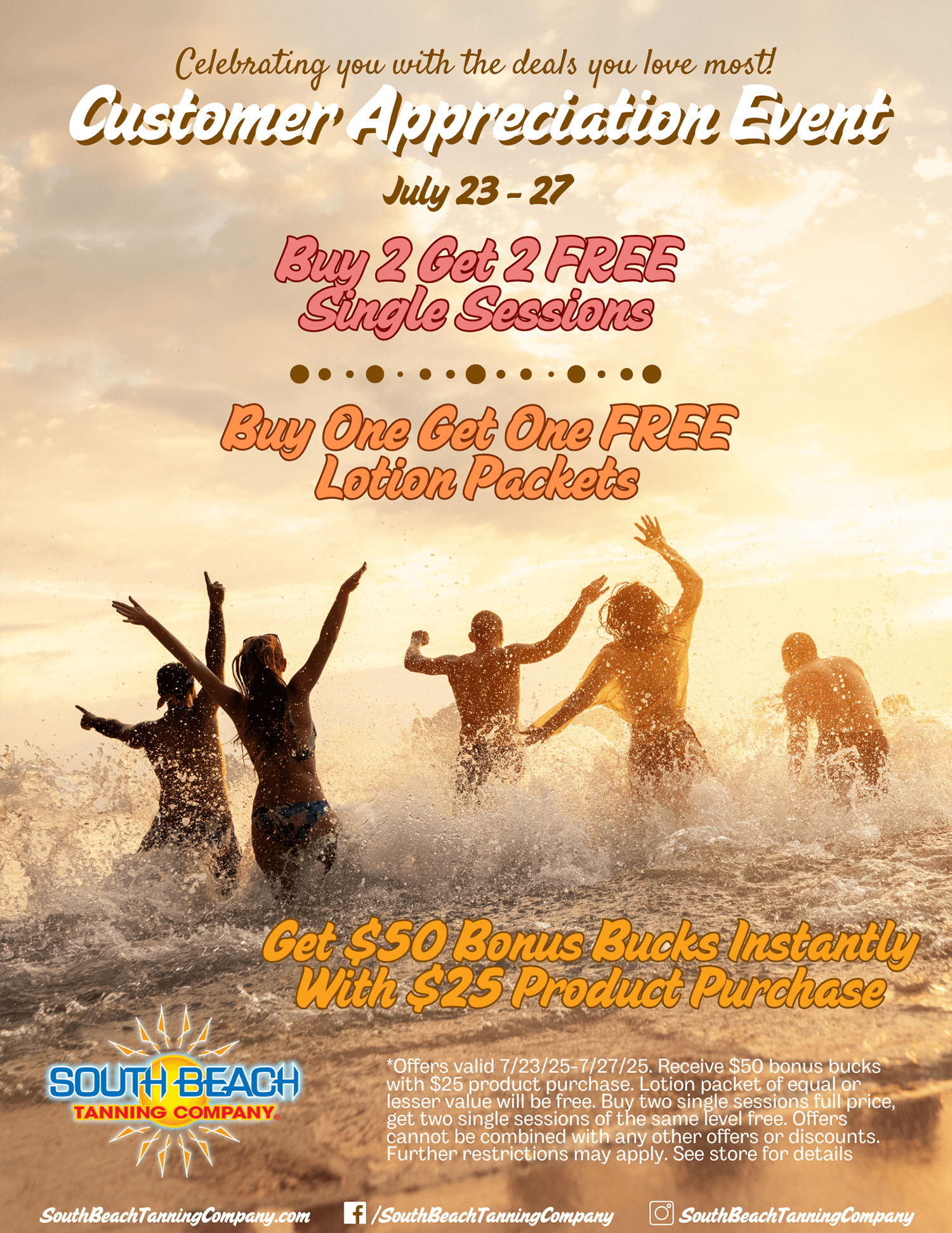 Celebrating you with the deals you love most! Customer Appreciation Event July 23-27