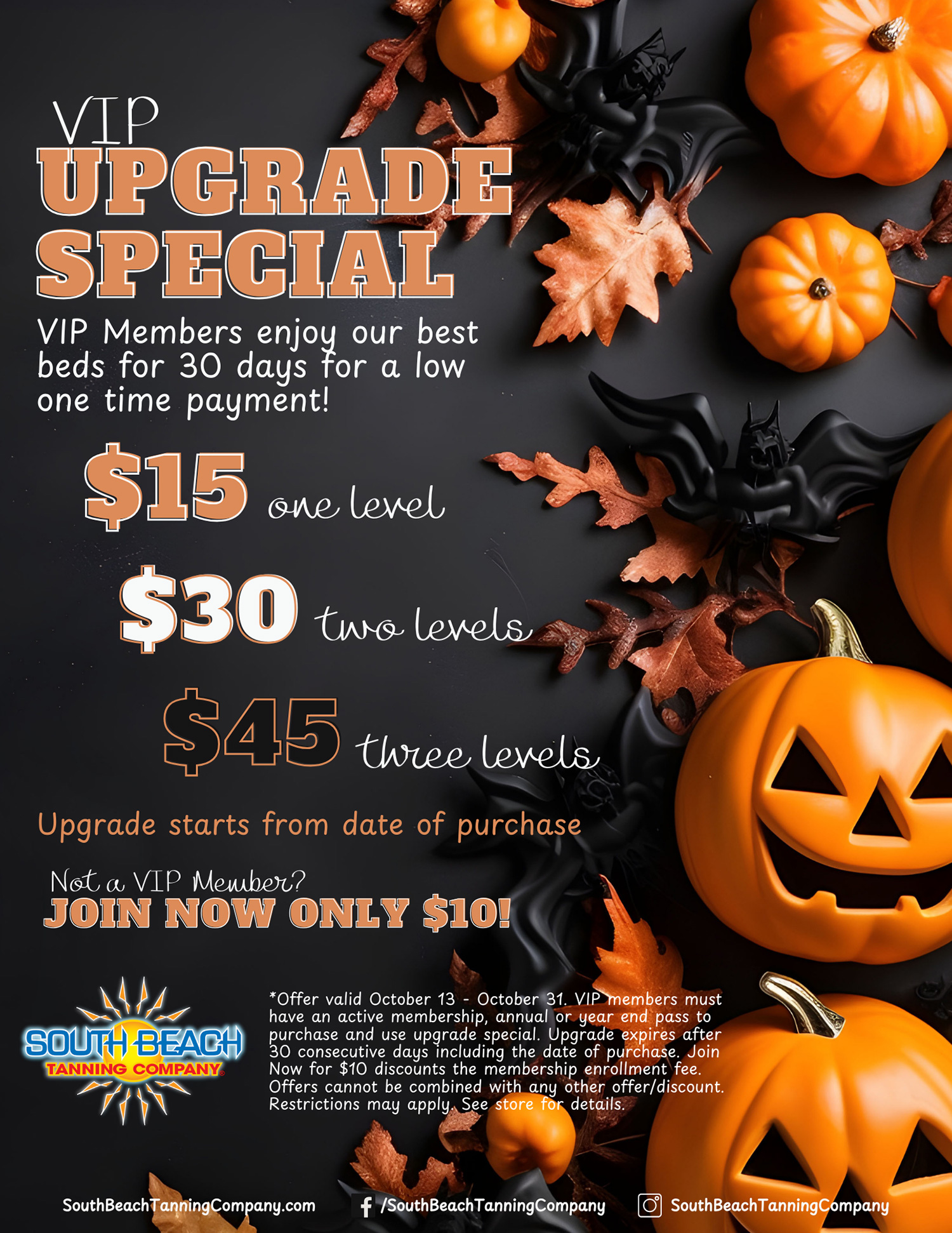 VIP Upgrade Special VIP Members enjoy our best beds for 30 days for a low one time payment!