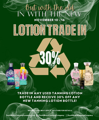 Out With The Old In With The New, November 10-16 Lotion Trade In 30% Off