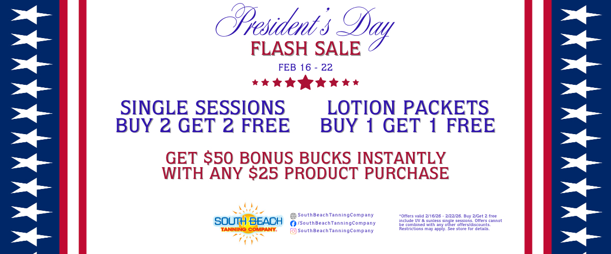 President's Day Flash Sale Feb 16-22, Single Sessions Buy 2 Get 2 Free