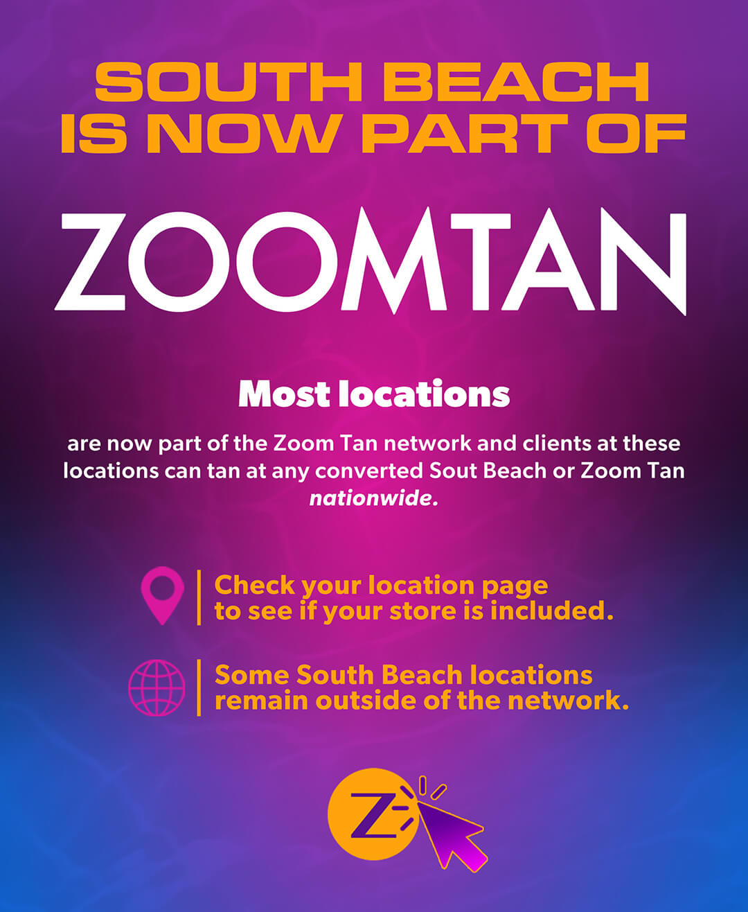 South beach is now part of Zoomtan